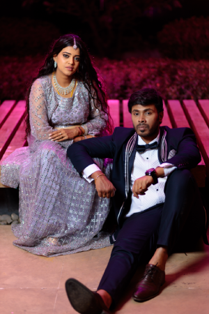 Elegant wedding portrait
